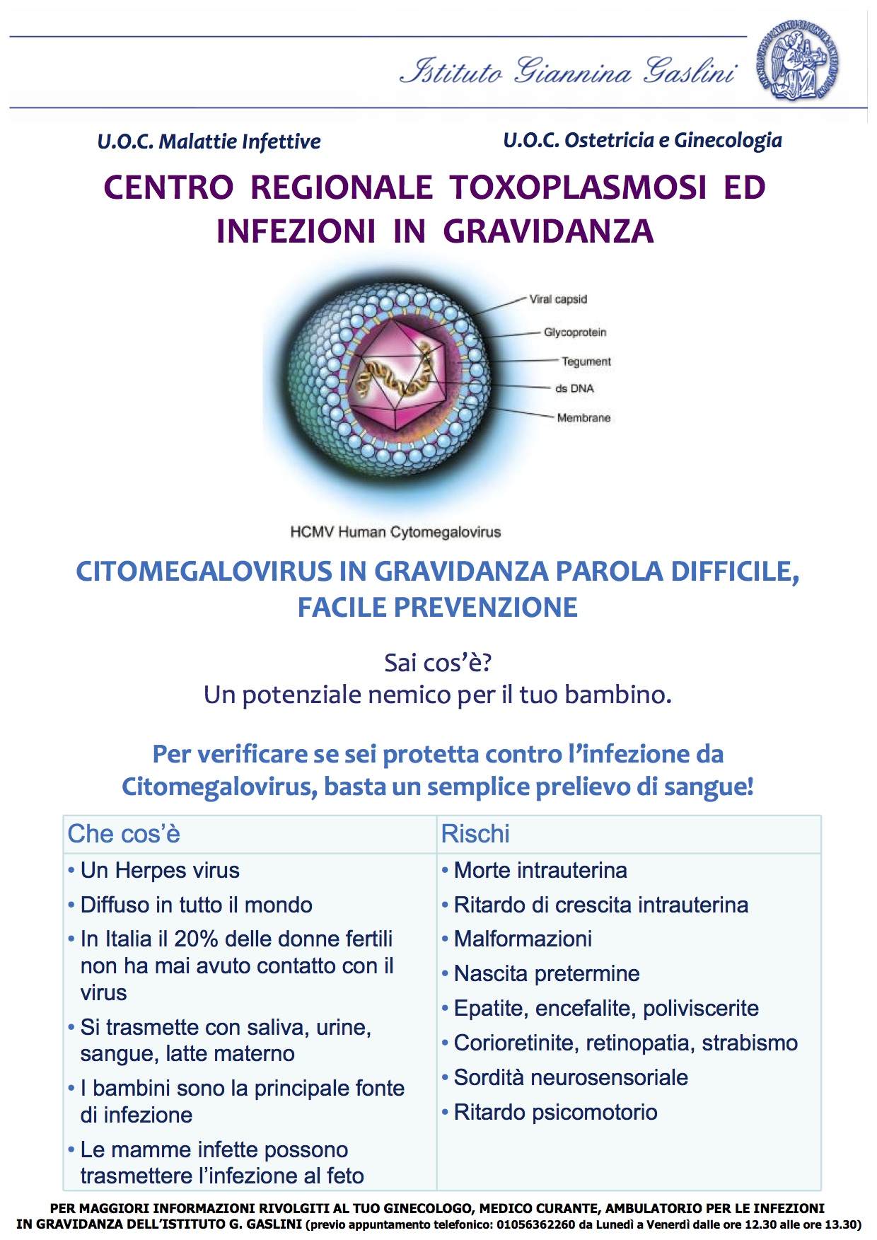 Il Centro Regionale Toxoplasmosi ed Infezioni in Gravidanza - GASLINI