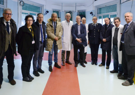sindaco doria e comandante polizia municipale di Genova al Gaslini